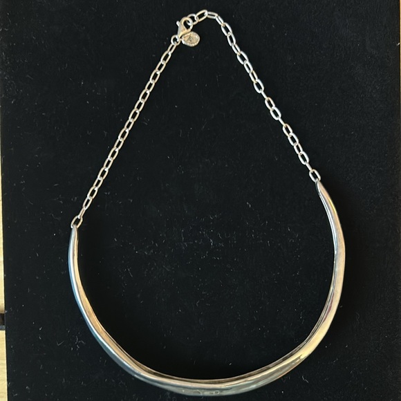 Silpada Sterling Silver Modernist Solid 17" Adjustable Choker Necklace - 45g - Picture 3 of 8